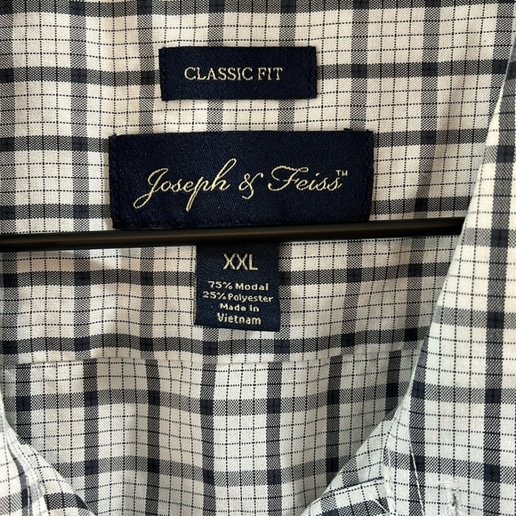 BUNDLE Joseph & Feiss Plaid Button Down Modal Blend Shirts - Size XXL - Picture 10 of 12
